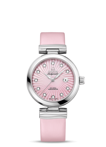 Omega LadyMatic Co-Axial 34 Stainless Steel / Pink MOP